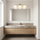 Generation Lighting - GLV1853BNE - Three Light Vanity - Nube - Brushed Nickel