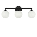 Three Light Vanity<br /><span style="color:#4AB0CE;">Entrega: 4-10 dias en USA</span><br /><span style="color:#4AB0CE;font-size:60%;">PREGUNTE POR ENTREGA EN PANAMA</span><br />Collection: Nube<br />Finish: Midnight Black
