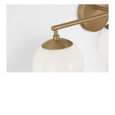 Three Light Vanity<br /><span style="color:#4AB0CE;">Entrega: 4-10 dias en USA</span><br /><span style="color:#4AB0CE;font-size:60%;">PREGUNTE POR ENTREGA EN PANAMA</span><br />Collection: Nube<br />Finish: Satin Brass