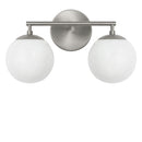 Two Light Vanity<br /><span style="color:#4AB0CE;">Entrega: 21-22 semanas en USA</span><br /><span style="color:#4AB0CE;font-size:60%;">PREGUNTE POR ENTREGA EN PANAMA</span><br />Collection: Nube<br />Finish: Brushed Nickel