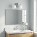 Generation Lighting - GLV1842BNE - Two Light Vanity - Nube - Brushed Nickel