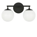 Two Light Vanity<br /><span style="color:#4AB0CE;">Entrega: 4-10 dias en USA</span><br /><span style="color:#4AB0CE;font-size:60%;">PREGUNTE POR ENTREGA EN PANAMA</span><br />Collection: Nube<br />Finish: Midnight Black