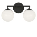 Two Light Vanity<br /><span style="color:#4AB0CE;">Entrega: 4-10 dias en USA</span><br /><span style="color:#4AB0CE;font-size:60%;">PREGUNTE POR ENTREGA EN PANAMA</span><br />Collection: Nube<br />Finish: Midnight Black