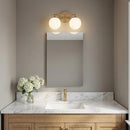 Generation Lighting - GLV1842SBE - Two Light Vanity - Nube - Satin Brass