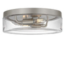 Two Light Flush Mount<br /><span style="color:#4AB0CE;">Entrega: 4-10 dias en USA</span><br /><span style="color:#4AB0CE;font-size:60%;">PREGUNTE POR ENTREGA EN PANAMA</span><br />Collection: Rhett<br />Finish: Brushed Nickel