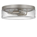 Two Light Flush Mount<br /><span style="color:#4AB0CE;">Entrega: 4-10 dias en USA</span><br /><span style="color:#4AB0CE;font-size:60%;">PREGUNTE POR ENTREGA EN PANAMA</span><br />Collection: Rhett<br />Finish: Brushed Nickel