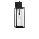 One Light Lantern<br /><span style="color:#4AB0CE;">Entrega: 5-6 semanas en USA</span><br /><span style="color:#4AB0CE;font-size:60%;">PREGUNTE POR ENTREGA EN PANAMA</span><br />Collection: Rox<br />Finish: Textured Black