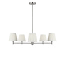 Five Light Chandelier<br /><span style="color:#4AB0CE;">Entrega: 4-10 dias en USA</span><br /><span style="color:#4AB0CE;font-size:60%;">PREGUNTE POR ENTREGA EN PANAMA</span><br />Collection: Vilera<br />Finish: Brushed Nickel