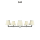 Five Light Chandelier<br /><span style="color:#4AB0CE;">Entrega: 4-10 dias en USA</span><br /><span style="color:#4AB0CE;font-size:60%;">PREGUNTE POR ENTREGA EN PANAMA</span><br />Collection: Vilera<br />Finish: Brushed Nickel