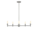 Five Light Chandelier<br /><span style="color:#4AB0CE;">Entrega: 4-10 dias en USA</span><br /><span style="color:#4AB0CE;font-size:60%;">PREGUNTE POR ENTREGA EN PANAMA</span><br />Collection: Vilera<br />Finish: Brushed Nickel