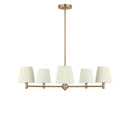 Five Light Chandelier<br /><span style="color:#4AB0CE;">Entrega: 4-10 dias en USA</span><br /><span style="color:#4AB0CE;font-size:60%;">PREGUNTE POR ENTREGA EN PANAMA</span><br />Collection: Vilera<br />Finish: Satin Brass