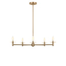 Five Light Chandelier<br /><span style="color:#4AB0CE;">Entrega: 4-10 dias en USA</span><br /><span style="color:#4AB0CE;font-size:60%;">PREGUNTE POR ENTREGA EN PANAMA</span><br />Collection: Vilera<br />Finish: Satin Brass