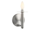 One Light Wall Sconce<br /><span style="color:#4AB0CE;">Entrega: 4-10 dias en USA</span><br /><span style="color:#4AB0CE;font-size:60%;">PREGUNTE POR ENTREGA EN PANAMA</span><br />Collection: Vilera<br />Finish: Brushed Nickel