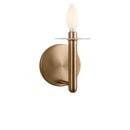 One Light Wall Sconce<br /><span style="color:#4AB0CE;">Entrega: 16-17 semanas en USA</span><br /><span style="color:#4AB0CE;font-size:60%;">PREGUNTE POR ENTREGA EN PANAMA</span><br />Collection: Vilera<br />Finish: Satin Brass