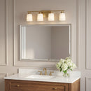 Generation Lighting - 4420904-848 - Four Light Bath - Vinton - Satin Brass