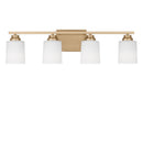 Four Light Bath<br /><span style="color:#4AB0CE;">Entrega: 4-10 dias en USA</span><br /><span style="color:#4AB0CE;font-size:60%;">PREGUNTE POR ENTREGA EN PANAMA</span><br />Collection: Vinton<br />Finish: Satin Brass