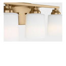 Three Light Bath<br /><span style="color:#4AB0CE;">Entrega: 4-10 dias en USA</span><br /><span style="color:#4AB0CE;font-size:60%;">PREGUNTE POR ENTREGA EN PANAMA</span><br />Collection: Vinton<br />Finish: Satin Brass