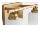 Two Light Bath<br /><span style="color:#4AB0CE;">Entrega: 4-10 dias en USA</span><br /><span style="color:#4AB0CE;font-size:60%;">PREGUNTE POR ENTREGA EN PANAMA</span><br />Collection: Vinton<br />Finish: Satin Brass