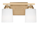 Two Light Bath<br /><span style="color:#4AB0CE;">Entrega: 4-10 dias en USA</span><br /><span style="color:#4AB0CE;font-size:60%;">PREGUNTE POR ENTREGA EN PANAMA</span><br />Collection: Vinton<br />Finish: Satin Brass