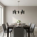 Generation Lighting - GLC2055BN - Five Light Chandelier - Zentro - Brushed Nickel