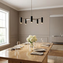 Generation Lighting - GLC2055BNE - Five Light Chandelier - Zentro - Brushed Nickel