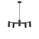 Five Light Chandelier<br /><span style="color:#4AB0CE;">Entrega: 4-10 dias en USA</span><br /><span style="color:#4AB0CE;font-size:60%;">PREGUNTE POR ENTREGA EN PANAMA</span><br />Collection: Zentro<br />Finish: Midnight Black