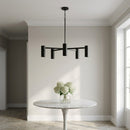 Generation Lighting - GLC2055MBKE - Five Light Chandelier - Zentro - Midnight Black