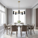 Generation Lighting - GLC2055SB - Five Light Chandelier - Zentro - Satin Brass
