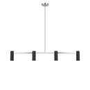 Four Light Linear Chandelier<br /><span style="color:#4AB0CE;">Entrega: 4-10 dias en USA</span><br /><span style="color:#4AB0CE;font-size:60%;">PREGUNTE POR ENTREGA EN PANAMA</span><br />Collection: Zentro<br />Finish: Brushed Nickel