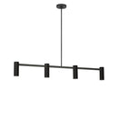Four Light Linear Chandelier<br /><span style="color:#4AB0CE;">Entrega: 4-10 dias en USA</span><br /><span style="color:#4AB0CE;font-size:60%;">PREGUNTE POR ENTREGA EN PANAMA</span><br />Collection: Zentro<br />Finish: Midnight Black