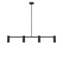 Four Light Linear Chandelier<br /><span style="color:#4AB0CE;">Entrega: 4-10 dias en USA</span><br /><span style="color:#4AB0CE;font-size:60%;">PREGUNTE POR ENTREGA EN PANAMA</span><br />Collection: Zentro<br />Finish: Midnight Black