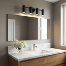 Generation Lighting - GLV2084MBKE - Four Light Vanity - Zentro - Midnight Black