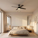 Generation Lighting - 4LNI52MBKAWD - 52" Ceiling Fan - Loni - Midnight Black