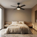 Generation Lighting - 4LNIR52MBKAWD - 52" Ceiling Fan - Loni - Midnight Black