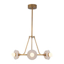 LED Chandelier<br /><span style="color:#4AB0CE;">Entrega: 4-10 dias en USA</span><br /><span style="color:#4AB0CE;font-size:60%;">PREGUNTE POR ENTREGA EN PANAMA</span><br />Collection: Dahlia<br />Finish: Vintage Brass/Alabaster