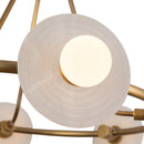 LED Chandelier<br /><span style="color:#4AB0CE;">Entrega: 4-10 dias en USA</span><br /><span style="color:#4AB0CE;font-size:60%;">PREGUNTE POR ENTREGA EN PANAMA</span><br />Collection: Dahlia<br />Finish: Vintage Brass/Alabaster