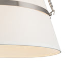 One Light Pendant<br /><span style="color:#4AB0CE;">Entrega: 4-10 dias en USA</span><br /><span style="color:#4AB0CE;font-size:60%;">PREGUNTE POR ENTREGA EN PANAMA</span><br />Collection: Oliver<br />Finish: Brushed Nickel/White Linen