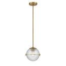 One Light Mini Pendant<br /><span style="color:#4AB0CE;">Entrega: 4-10 dias en USA</span><br /><span style="color:#4AB0CE;font-size:60%;">PREGUNTE POR ENTREGA EN PANAMA</span><br />Collection: Luniva<br />Finish: Legacy Brass