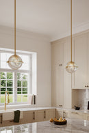 One Light Mini Pendant<br /><span style="color:#4AB0CE;">Entrega: 4-10 dias en USA</span><br /><span style="color:#4AB0CE;font-size:60%;">PREGUNTE POR ENTREGA EN PANAMA</span><br />Collection: Luniva<br />Finish: Legacy Brass