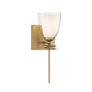 One Light Wall Sconce<br /><span style="color:#4AB0CE;">Entrega: 4-10 dias en USA</span><br /><span style="color:#4AB0CE;font-size:60%;">PREGUNTE POR ENTREGA EN PANAMA</span><br />Collection: Elowen<br />Finish: Legacy Brass