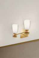 Minka-Lavery - 10252-732 - Two Light Vanity - Elowen - Legacy Brass