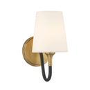 One Light Bath Sconce<br /><span style="color:#4AB0CE;">Entrega: 4-10 dias en USA</span><br /><span style="color:#4AB0CE;font-size:60%;">PREGUNTE POR ENTREGA EN PANAMA</span><br />Collection: Brienne<br />Finish: Legacy Brass