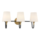 Three Light Vanity<br /><span style="color:#4AB0CE;">Entrega: 4-10 dias en USA</span><br /><span style="color:#4AB0CE;font-size:60%;">PREGUNTE POR ENTREGA EN PANAMA</span><br />Collection: Brienne<br />Finish: Legacy Brass