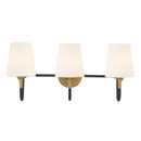 Three Light Vanity<br /><span style="color:#4AB0CE;">Entrega: 4-10 dias en USA</span><br /><span style="color:#4AB0CE;font-size:60%;">PREGUNTE POR ENTREGA EN PANAMA</span><br />Collection: Brienne<br />Finish: Legacy Brass