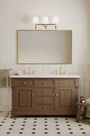 Three Light Vanity<br /><span style="color:#4AB0CE;">Entrega: 4-10 dias en USA</span><br /><span style="color:#4AB0CE;font-size:60%;">PREGUNTE POR ENTREGA EN PANAMA</span><br />Collection: Brienne<br />Finish: Legacy Brass