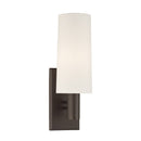 One Light Wall Sconce<br /><span style="color:#4AB0CE;">Entrega: 4-10 dias en USA</span><br /><span style="color:#4AB0CE;font-size:60%;">PREGUNTE POR ENTREGA EN PANAMA</span><br />Collection: Draxen<br />Finish: Dark Bronze