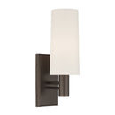 One Light Wall Sconce<br /><span style="color:#4AB0CE;">Entrega: 4-10 dias en USA</span><br /><span style="color:#4AB0CE;font-size:60%;">PREGUNTE POR ENTREGA EN PANAMA</span><br />Collection: Draxen<br />Finish: Dark Bronze