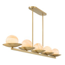 Five Light Linear Chandelier<br /><span style="color:#4AB0CE;">Entrega: 4-10 dias en USA</span><br /><span style="color:#4AB0CE;font-size:60%;">PREGUNTE POR ENTREGA EN PANAMA</span><br />Collection: Olenne<br />Finish: Legacy Brass