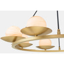 Eight Light Pendant<br /><span style="color:#4AB0CE;">Entrega: 4-10 dias en USA</span><br /><span style="color:#4AB0CE;font-size:60%;">PREGUNTE POR ENTREGA EN PANAMA</span><br />Collection: Olenne<br />Finish: Legacy Brass