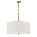 Three Light Pendant<br /><span style="color:#4AB0CE;">Entrega: 4-10 dias en USA</span><br /><span style="color:#4AB0CE;font-size:60%;">PREGUNTE POR ENTREGA EN PANAMA</span><br />Collection: Molvene<br />Finish: Legacy Brass